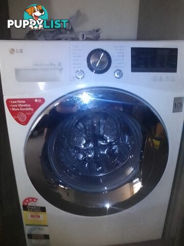 Lg 8k front loader washer and drier