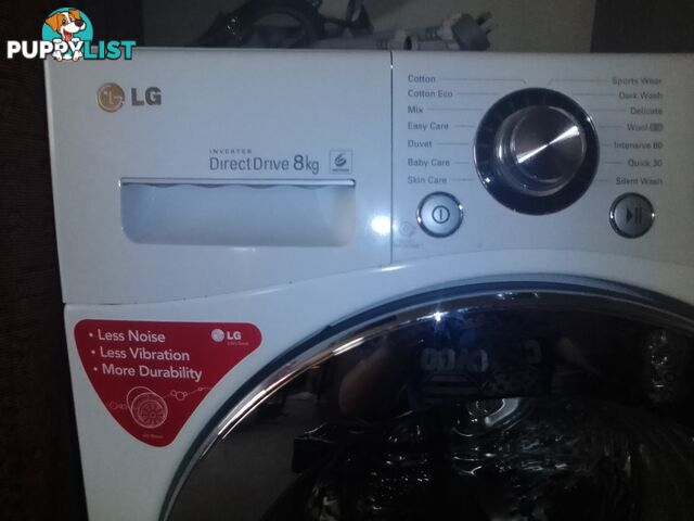 Lg 8k front loader washer and drier