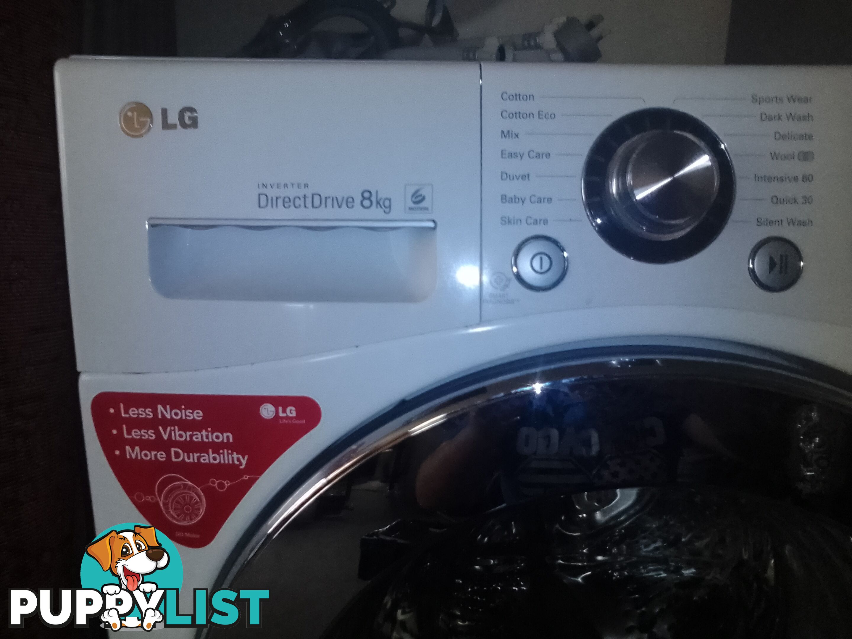 Lg 8k front loader washer and drier