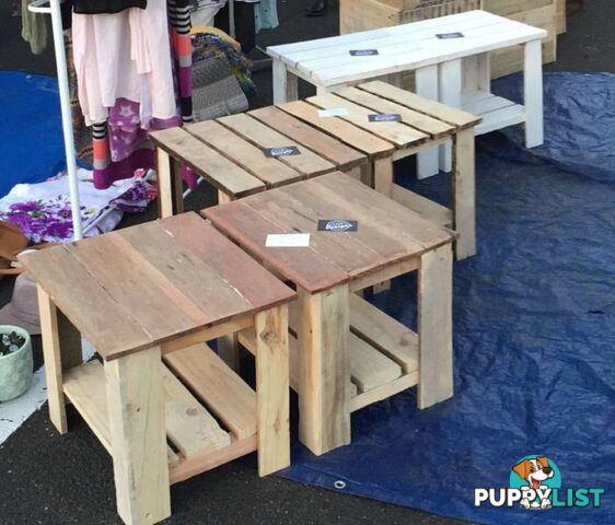 Bedside table, Hardwood Top - $60