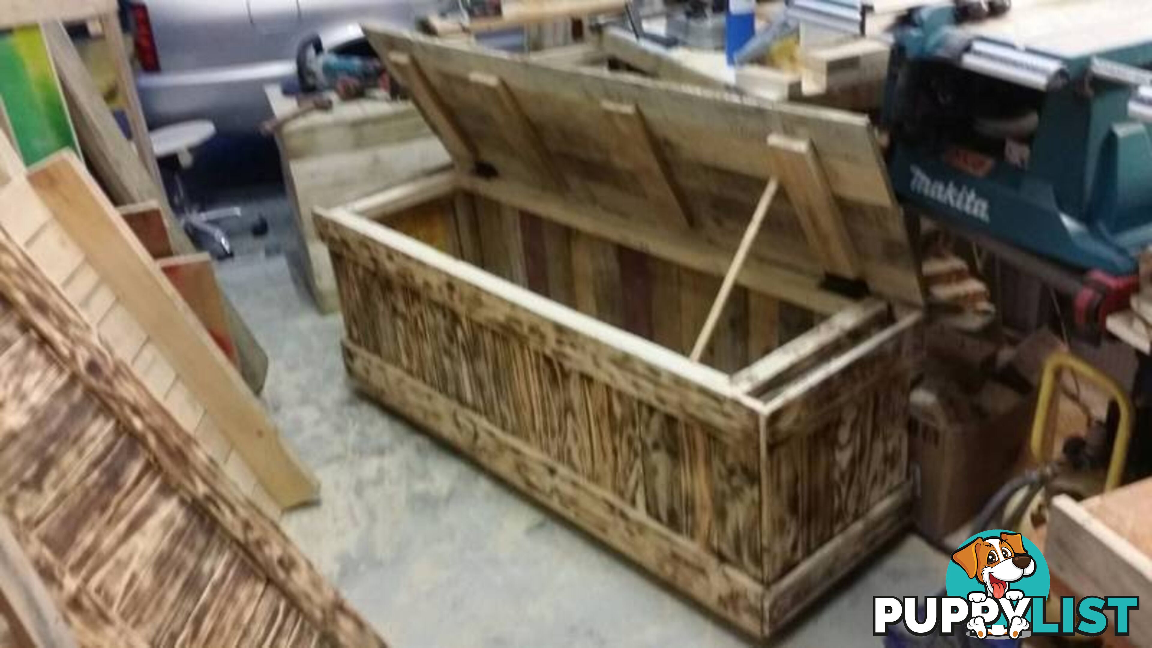 Rustic Wooden Chest - $240