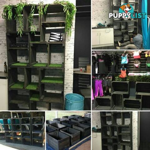 Black Storage Boxes $70