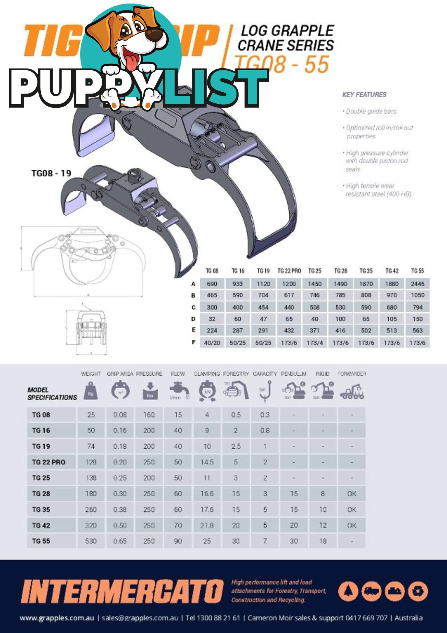 Log Grapple for Crane - TG08