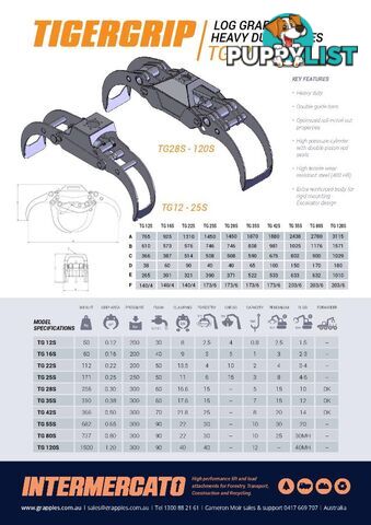 Log Grapples - for Excavators