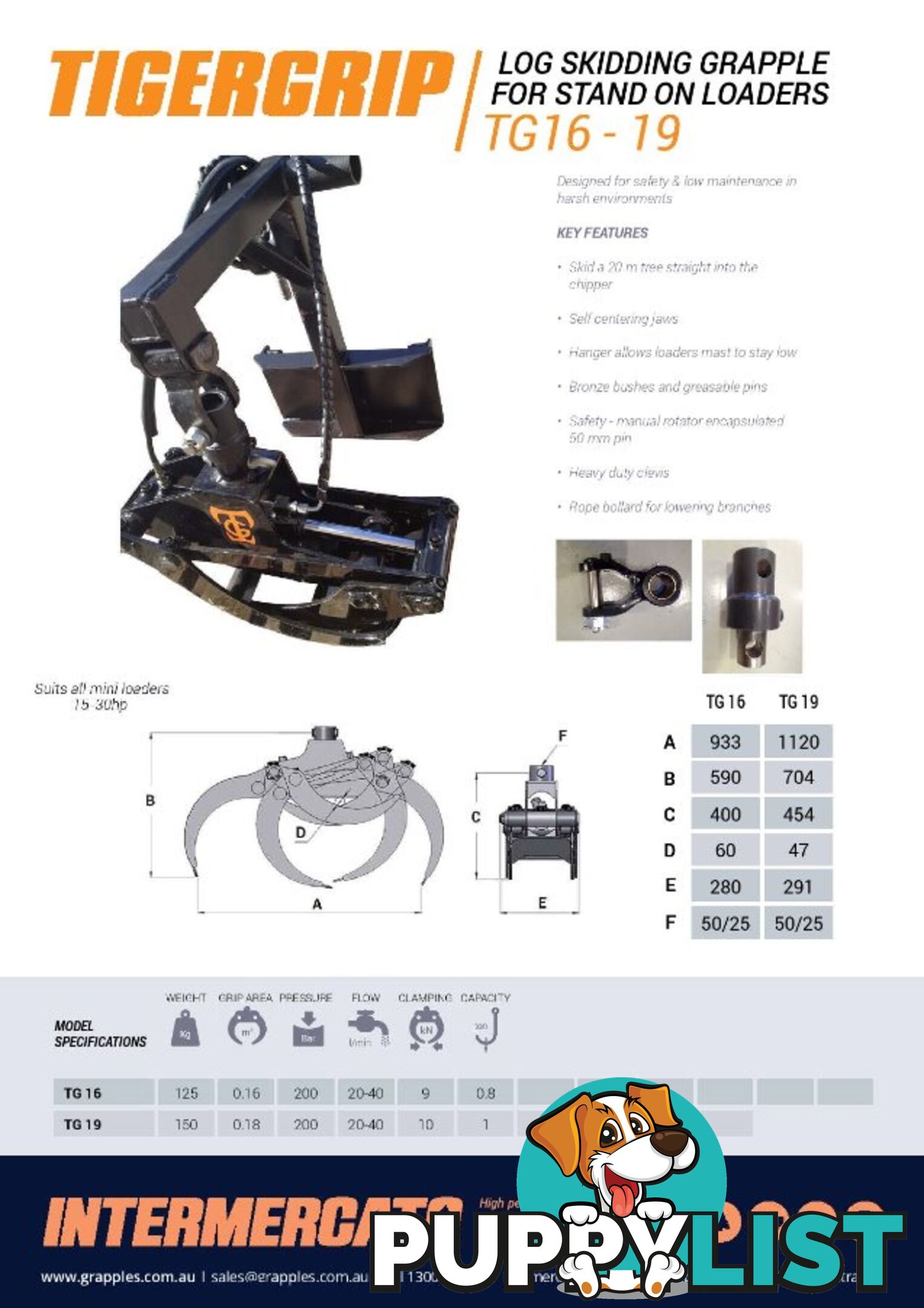 Mini Loader Grapples
