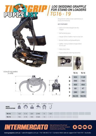 Mini Loader Grapples