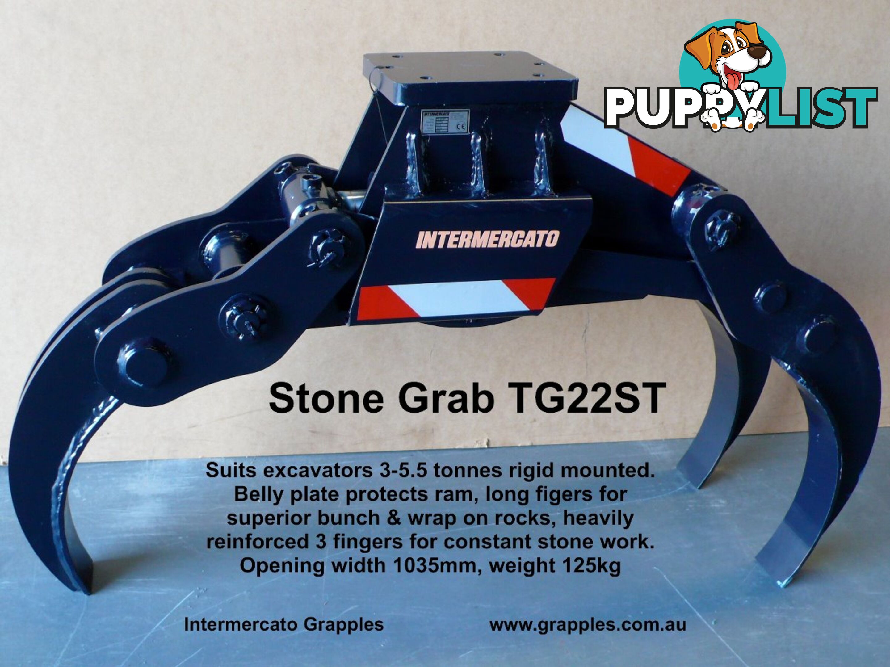 Excavator Stone Rock Grab - TG22ST