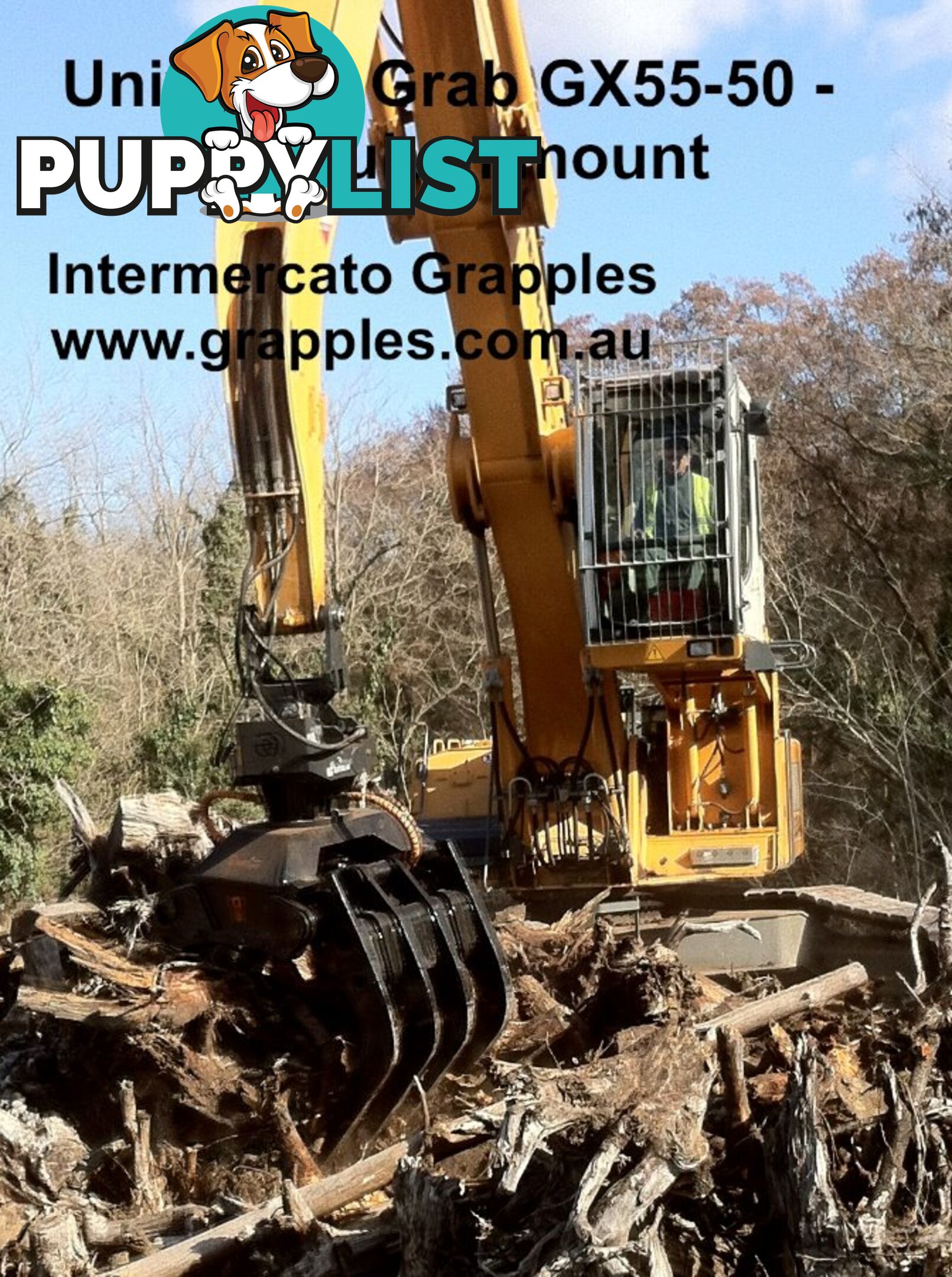 Excavator Stone Rock Grab - GX55-50/5