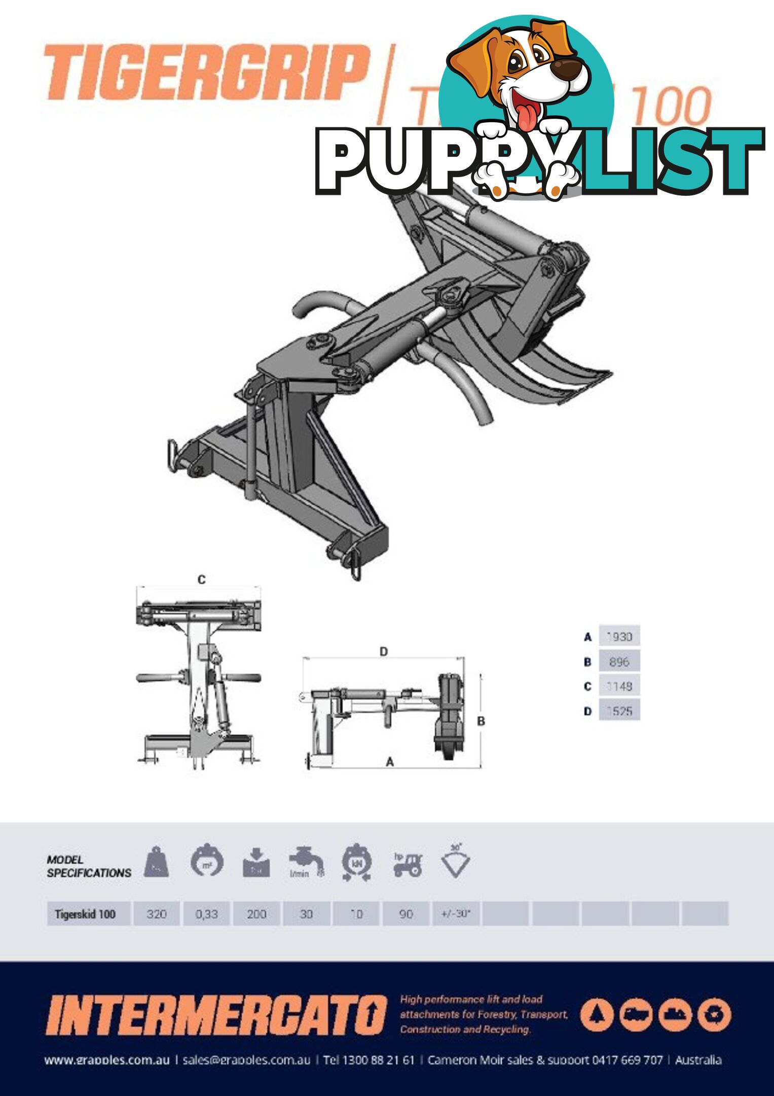 Tractor - Three Point Linkage Log Skidding Grapple