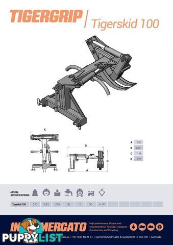 Tractor - Three Point Linkage Log Skidding Grapple