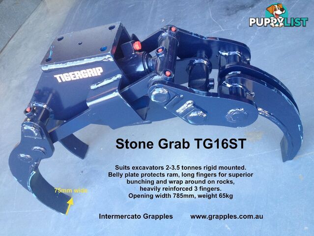 Excavator Stone Rock Grab - TG16ST