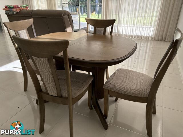 Dining table and chairs