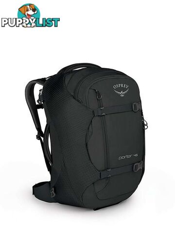 Osprey Porter 46L Lightweight Travel Backpack - Black - OSP0667-Blk