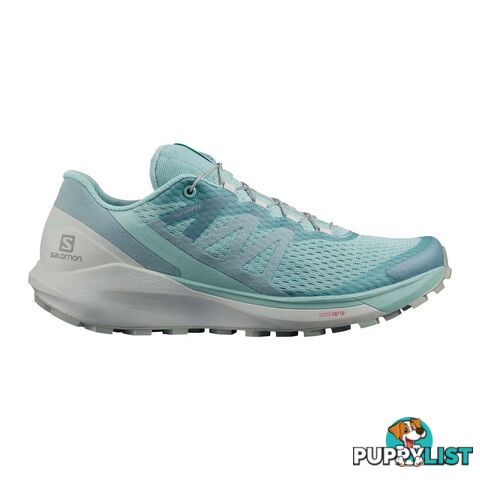 Salomon Trail Running Shoes Sense Ride 4 Womens Trail Running Shoes - Pastel Turquoise/Lunar Rock/Slate - 9US - L41305400-75