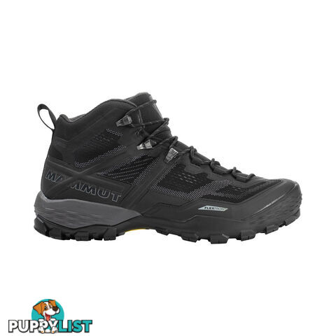 Mammut Ducan Mid GTX Mens Hiking Boots - Black/Dark Titanium - UK12 - 3030-03540-00288-1200