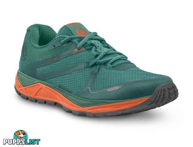 Topo Athletic MT-3 Womens Trail Running Shoes - Emerald/Orange - W031EMEORG