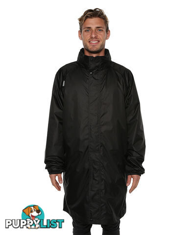 XTM Stash II 3/4 Stash Unisex Rain Waterpfoof Jacket - Black - L - RU013-BLK-L