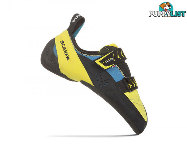 Scarpa Vapor V Mens Climbing Shoes - Ocean/Yellow - 11.7 - SCA20059-Ocean-Yell-455