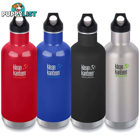 Klean Kanteen 32oz Insulated Classic Loop Cap Water Bottle 1L - XK1003P9