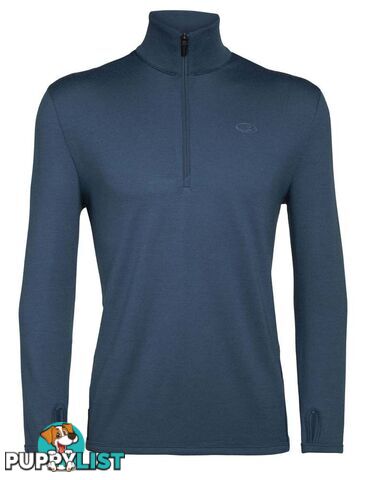 Icebreaker Merino Original LS Half Zip Mens Pullover Top - PRUSSIAN BLUE - XL - 100871453XL