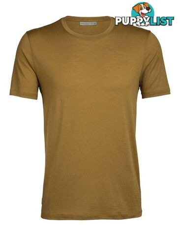 Icebreaker Merino Tech Lite SS Crewe Mens T-Shirt - CURRY - S - 103860703S