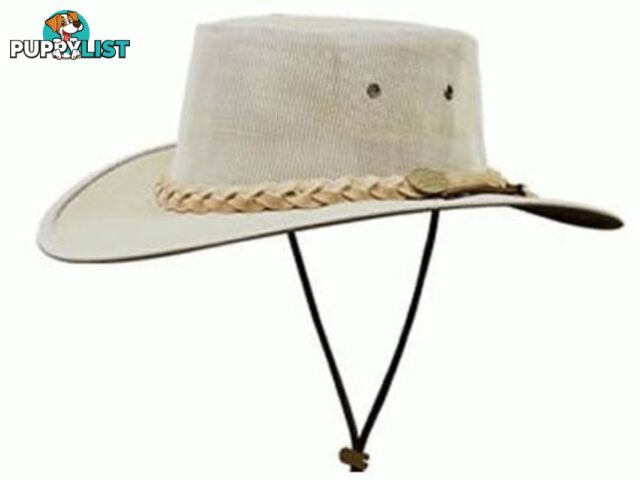 Barmah Drover Breeze Canvas Hat - Khaki - 1057kh