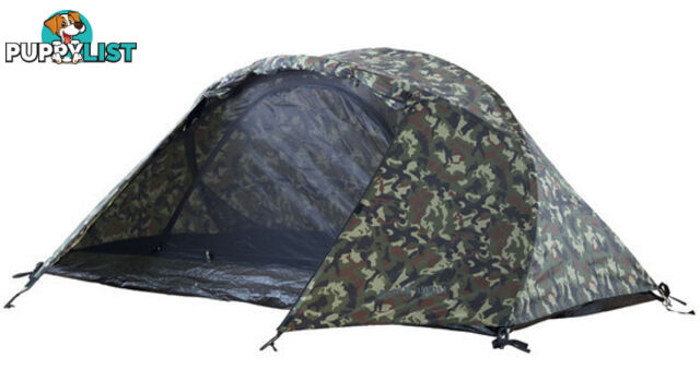 Black Wolf Stealth Mesh 2 Person Hiking Tent - CAMO - 4760-camo