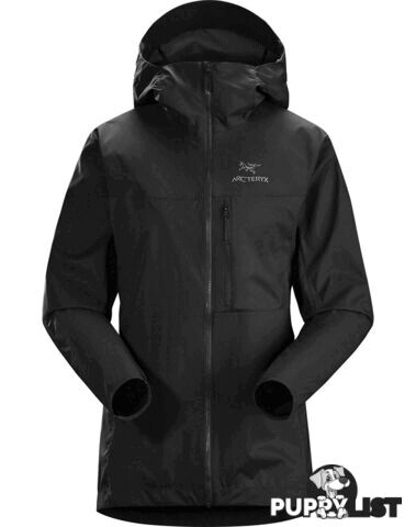 Arcteryx Squamish Womens Windproof Outdoor Hoody - Black - L - 73632-L