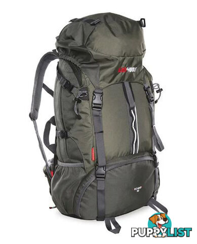 Black Wolf Nomad 60L Travel/Trek Hybrid Backpack - Titanium - 3412354531008