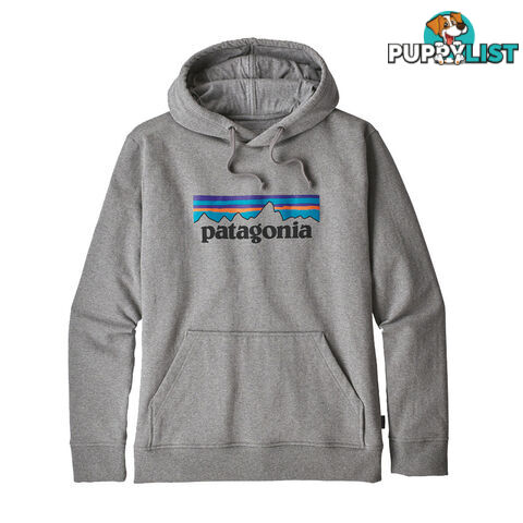 Patagonia P-6 Logo Uprisal Mens Fleece Hoody - Gravel Heather - XXL - 39539-GLH-XXL