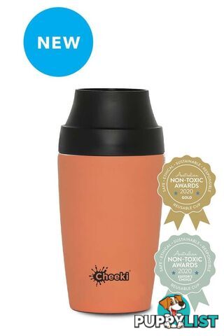 Cheeki Insulated Reusuable Coffee Mug - 350ml - Rust - OCM350RT1