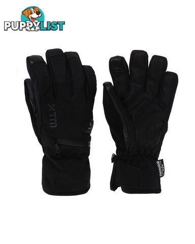 XTM Sage Adult Unisex Waterproof Snow Gloves - Black - Xs - DU020-BLK-XS