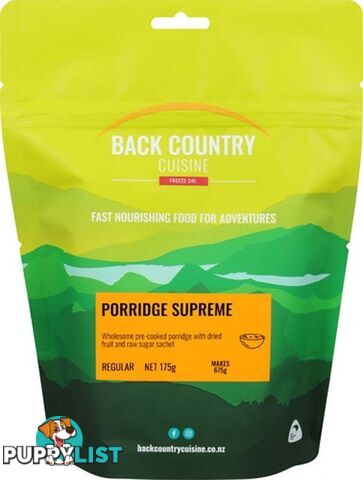 Back Country Cuisine Freeze Dried Meal - Porridge Supreme - Small - BC742