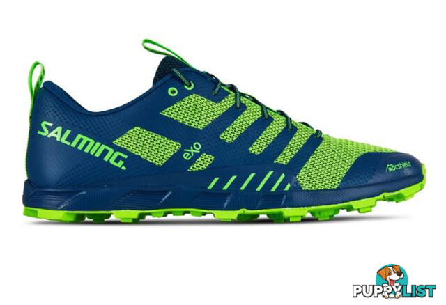 Salming OT Comp Mens Trail Running Shoes - Poseidon Blue/Safety Yellow - US10.0 - 1289053-0409-44