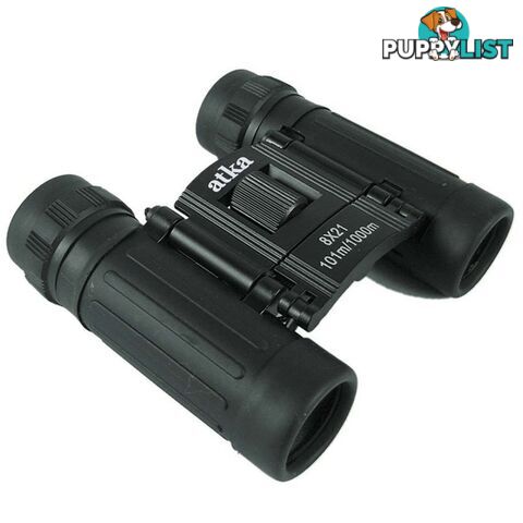 Atka 8 x 21 Binoculars - Black - XAB100821