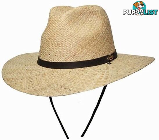 Barmah Fishermans Fedora Raffia - M - 1027FR4M