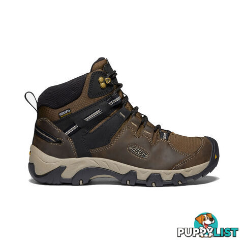 Keen Steens Leather WP Mens Waterproof Hiking Boots - Canteen Black - US 10H - 1022327-10H