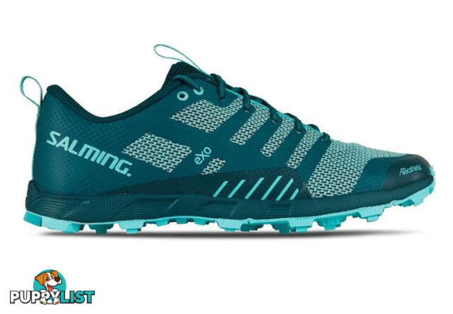 Salming OT Comp Womens Trail Running Shoes - Deep Teal/Aruba Blue - 1289054-6870