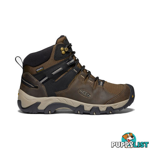 Keen Steens Leather WP Mens Waterproof Hiking Boots - Canteen Black - US 8H - 1022327-8H