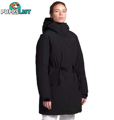 The North Face Metroview Womens Waterproof Trench Coat - TNF Black - L - NF0A4AM1JK3-W0L