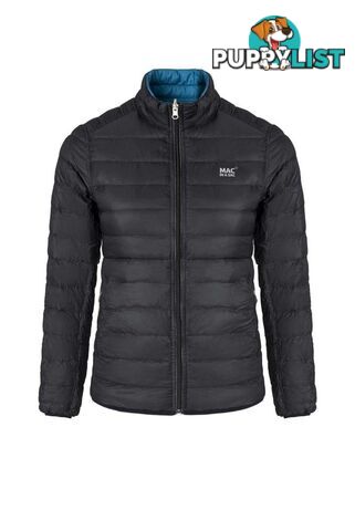 Mac In A Sac Polar Womens Reversible Insulated Down Jacket - Black-Teal - S - POL1190JB-TL10