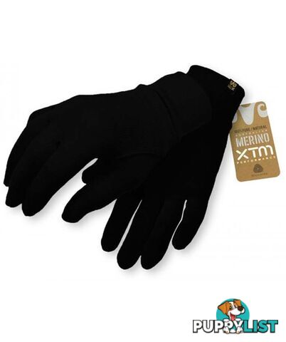 XTM Merino Gloves - Black - XL - MU009-BLK-XL