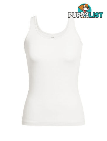 Icebreaker Siren Womens Merino Tank Top - Snow - L - 103213101L