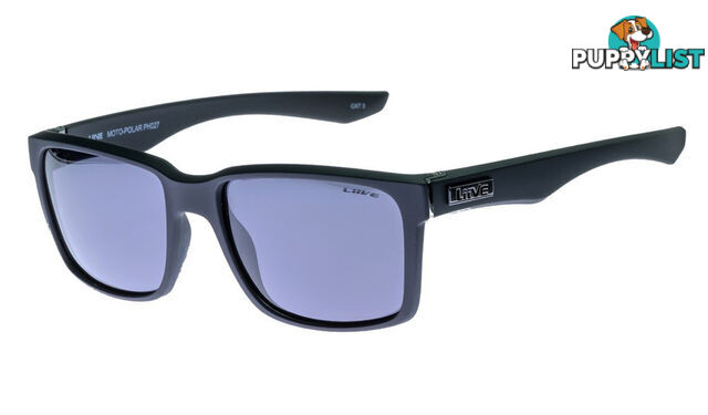 Liive Moto Polarised Sunglasses - Matt Black - L0603A