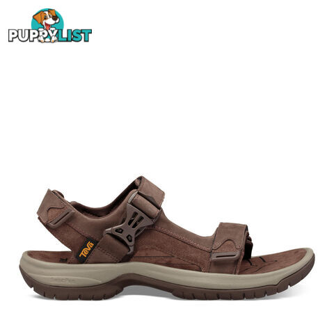 Teva Tanway Leather Mens Everyday Sandals - Chocolate Brown - 9 - T1106802COBR-09F