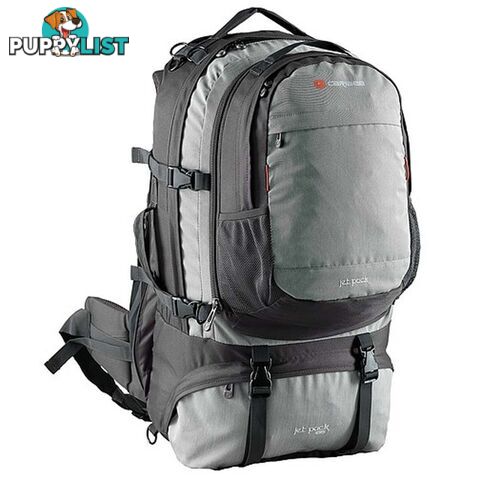 Caribee Jet Pack 75L Travel Backpack with Daypack - Storm Grey - 68062