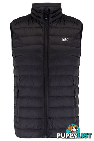 Mac In A Sac Alpine Mens Down Vest - Black - M - MAC-VEST-BLACK-M