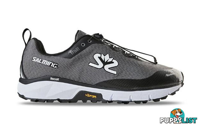 Salming Trail Hydro Mens Trail Running Shoes - Grey/Black - US8.0 - 1289085-1001-4113