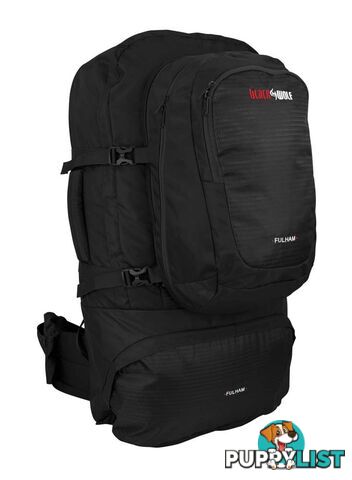 Black Wolf Fulham 80 Travel Backpack - Jet Black - W0106-JetBlack