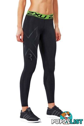 2XU Womens Refresh Recovery Tights - Black/Nero - M - WA4420b-BLK-NRO-M